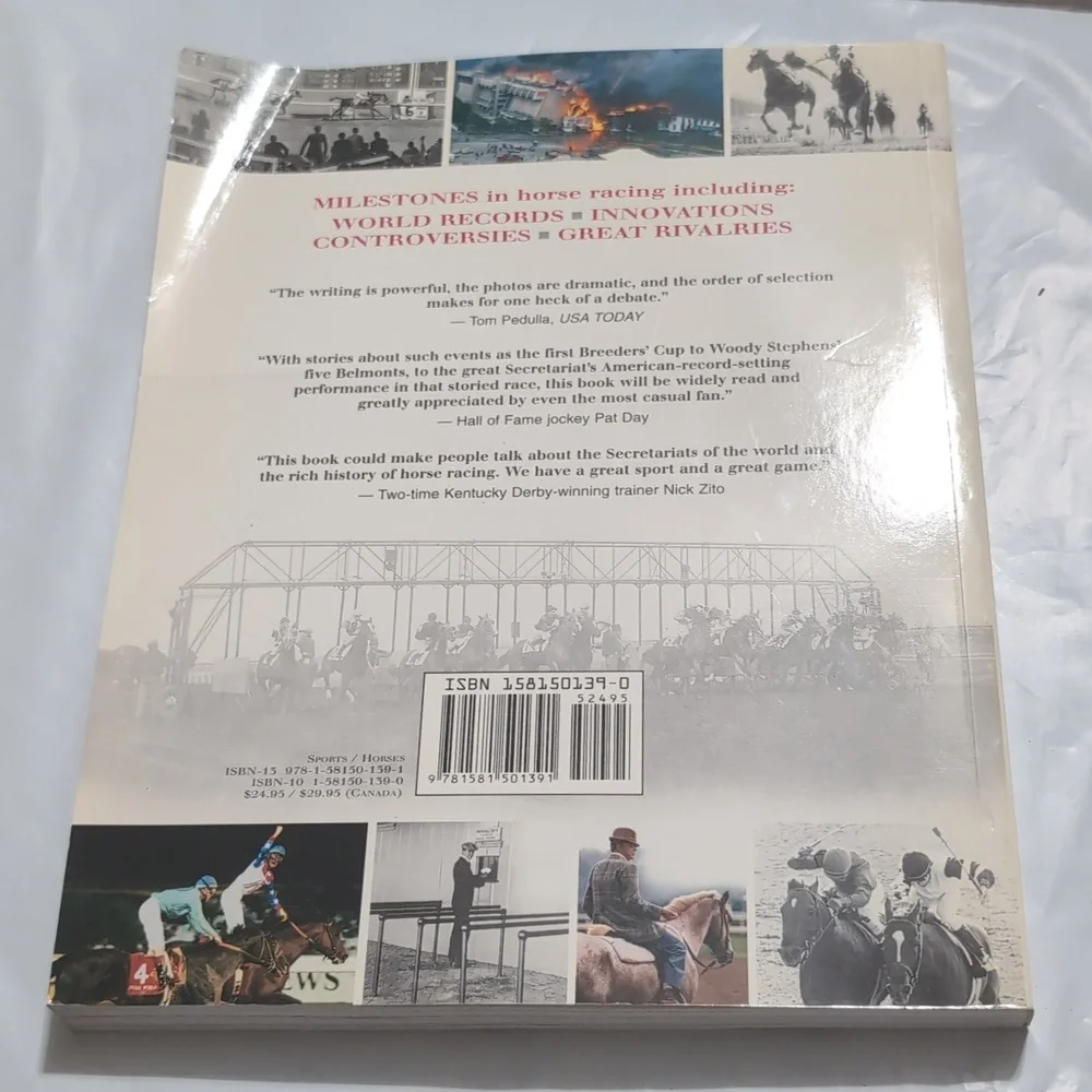 Horse Racing's Top 100 Moments, Equine Theme Paperback Book